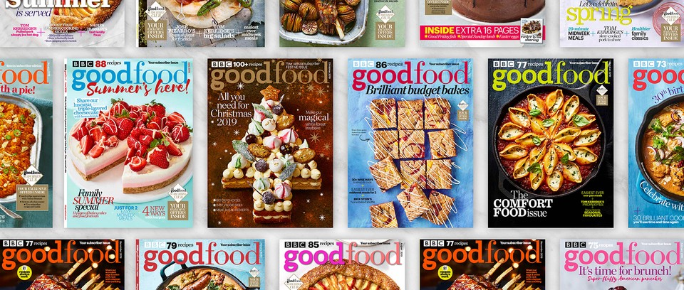 Various BBC Good Food magazine covers