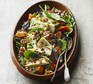 Blue cheese, butternut & barley salad with maple walnuts
