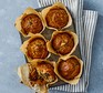 Spiced carrot & apple muffins in six muffin cases