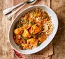 Healthy tikka masala served in a large bowl