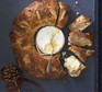 Melting cheese with poppy & apricot bread wreath