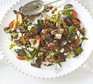 Aubergine & goat’s cheese salad with mint-chilli dressing