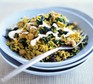 One-pan spicy vegetarian rice in a bowl