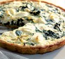Goat's cheese & watercress quiche