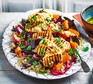 Roasted vegetable quinoa salad with riddled halloumi 2016